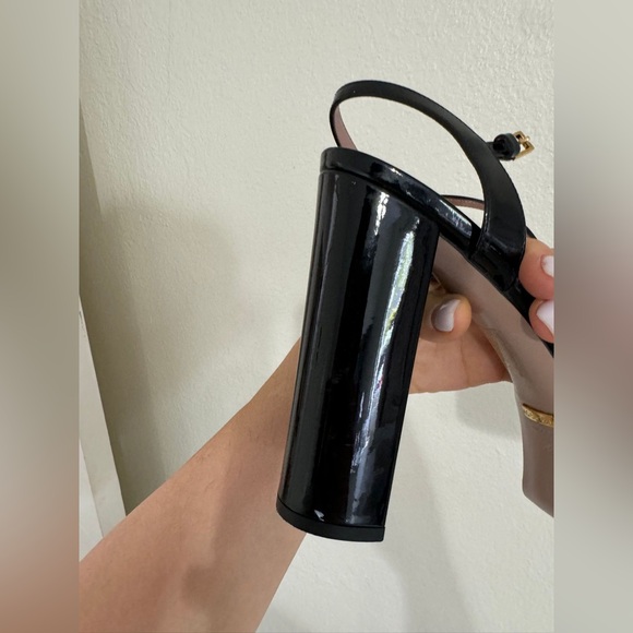 Gucci Black Patent Leather Claudie Platform Sandals Size 39.5 - Picture 3 of 7